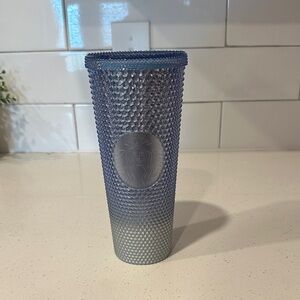 Starbucks Gradient Navy to Light Blue Studded Tumbler